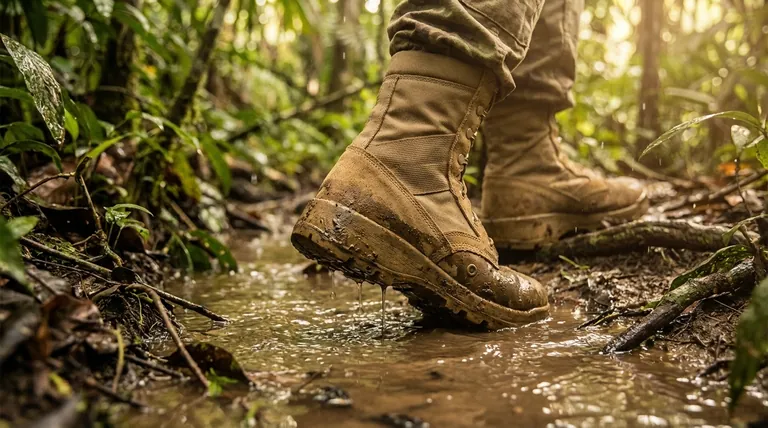 Quelle était la principale motivation pour le développement de cette nouvelle botte de jungle ? Résoudre les défaillances critiques dans la guerre tropicale