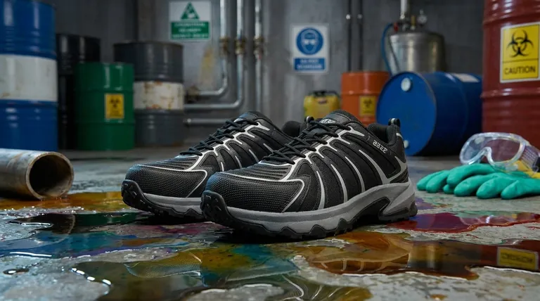 Quelles sont les caractéristiques de protection chimique offertes par les chaussures de sécurité ? Un guide des chaussures résistantes aux dangers