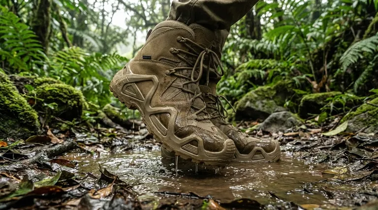 Les bottes de jungle sont-elles imperméables ? Non, et voici pourquoi c'est une caractéristique de conception brillante.