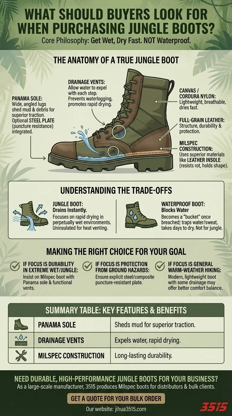 Que doivent rechercher les acheteurs lors de l'achat de bottes de jungle ? Trouvez la bonne botte pour les environnements chauds et humides Guide Visuel