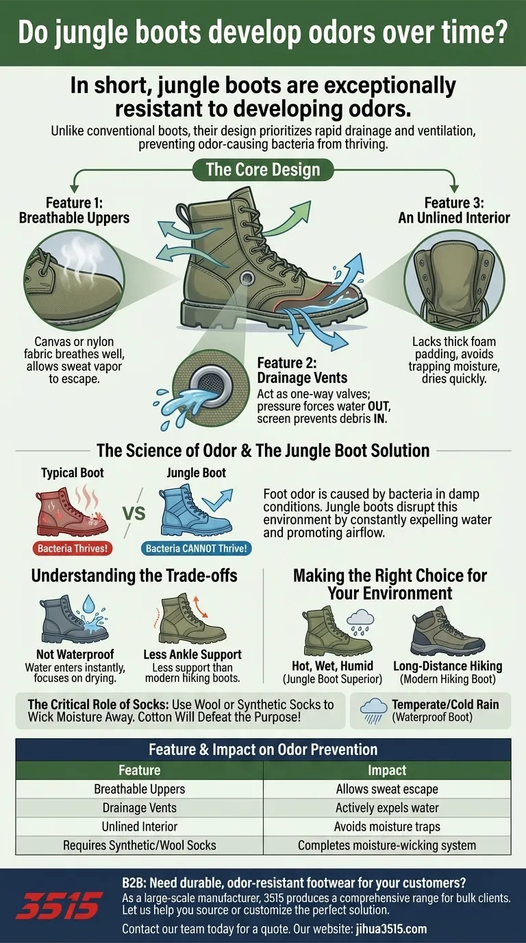 Развивается ли со временем запах у походных ботинок? Как их конструкция помогает им оставаться свежими Визуальное руководство
