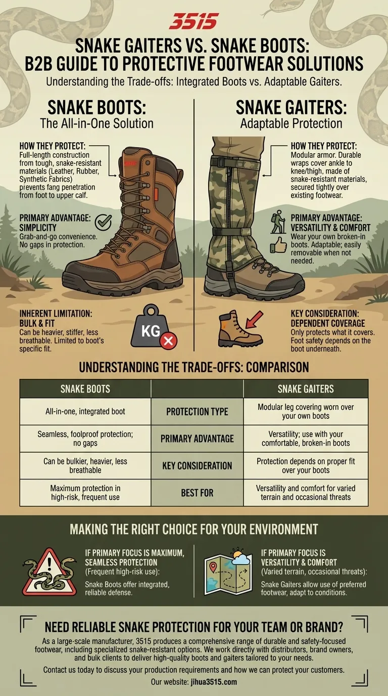 Que sont les guêtres anti-serpents et les bottes anti-serpents ? Choisissez la bonne protection pour vos aventures en plein air Guide Visuel