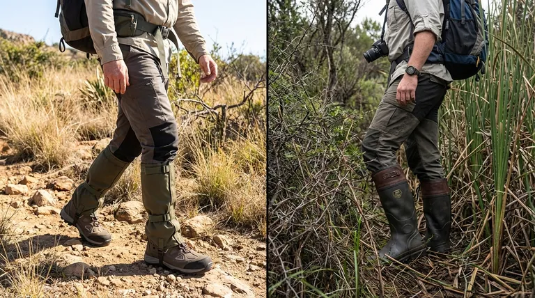 Quelle est la conclusion concernant le choix entre les guêtres anti-serpent et les bottes ? Trouvez votre système de protection parfait.