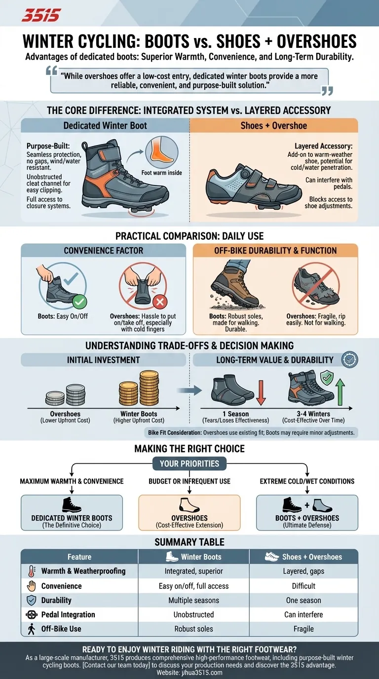 What are the advantages of winter boots for road cycling? Superior Warmth, Convenience & Durability Visual Guide