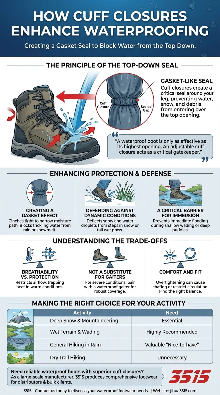 Comment les fermetures de col améliorent-elles l'imperméabilité ? Bloquez l'eau pour des pieds secs et confortables Guide Visuel