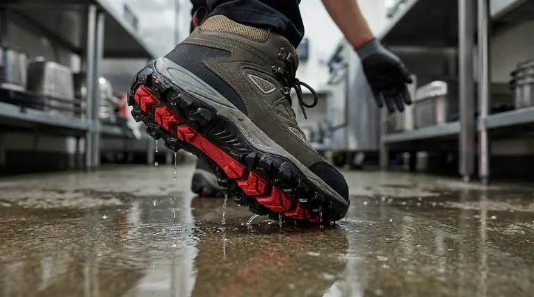 A cosa servono le scarpe antiscivolo da lavoro? Prevenire cadute su superfici scivolose