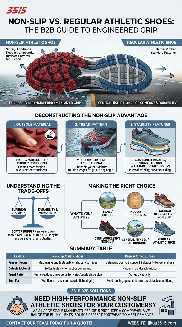 Чем спортивная обувь с противоскользящими свойствами отличается от обычной? Откройте для себя преимущество сцепления Визуальное руководство