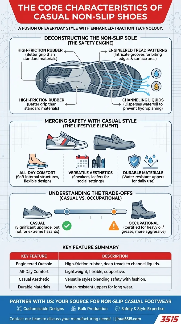 休闲防滑鞋的特点是什么？风格与安全的必备要素 图解指南