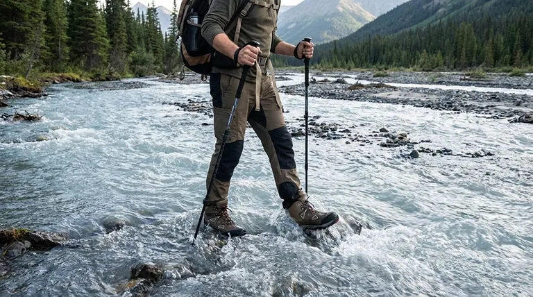 Quali sono alcune strategie consigliate per attraversare i torrenti durante le escursioni? Padroneggia gli attraversamenti d'acqua sicuri con un sistema in 3 passaggi