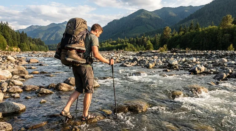Quels sont les avantages de porter des sandales ou des chaussures d'eau pour traverser les rivières ? Protégez vos pieds et vos chaussures de randonnée