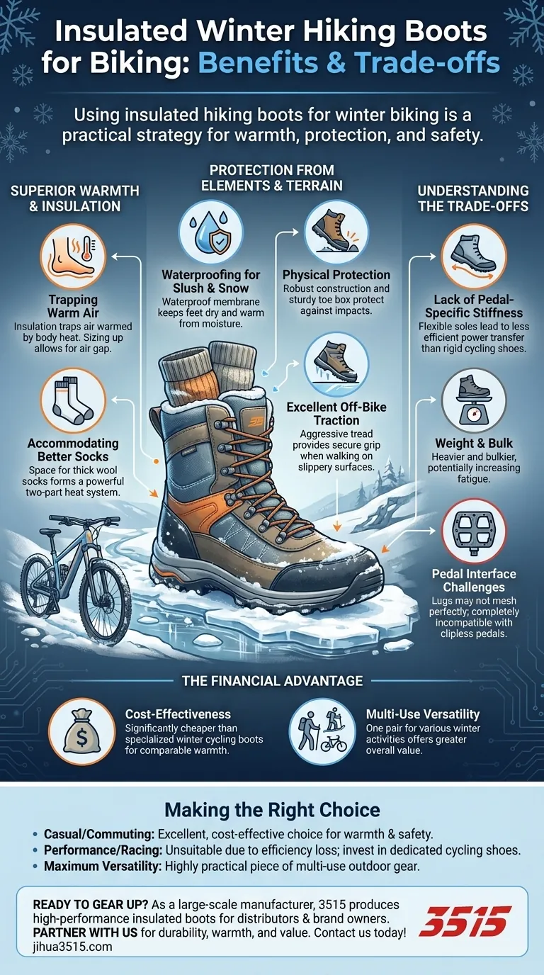 Quels sont les avantages de l'utilisation de bottes de randonnée d'hiver isolées pour le vélo ? Restez au chaud, protégé et économisez de l'argent Guide Visuel