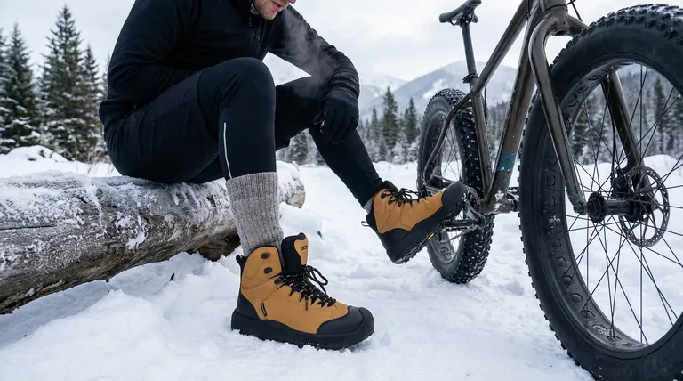 Quelles sont les recommandations pour l'utilisation de chaussettes avec des bottes de vélo d'hiver ? Maîtriser l'humidité et l'ajustement pour des pieds au chaud
