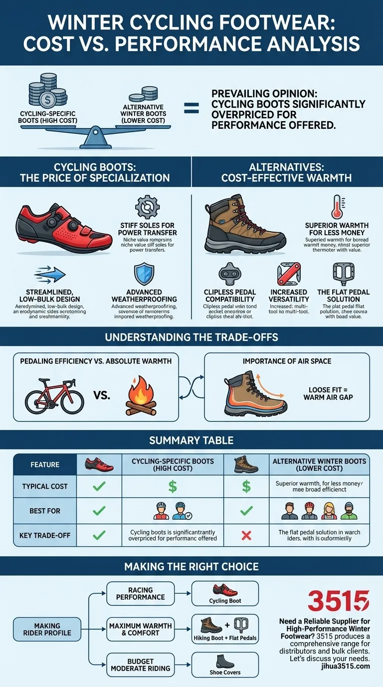 Quels sont les avis généraux sur le coût des bottes d'hiver spécifiques au cyclisme ? Valent-elles leur prix élevé ? Guide Visuel