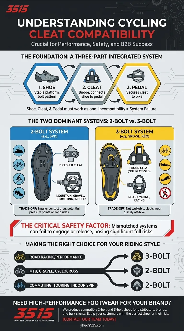 Qu'est-ce que la compatibilité des cales et pourquoi est-elle importante ? Choisissez le bon système pour votre conduite Guide Visuel