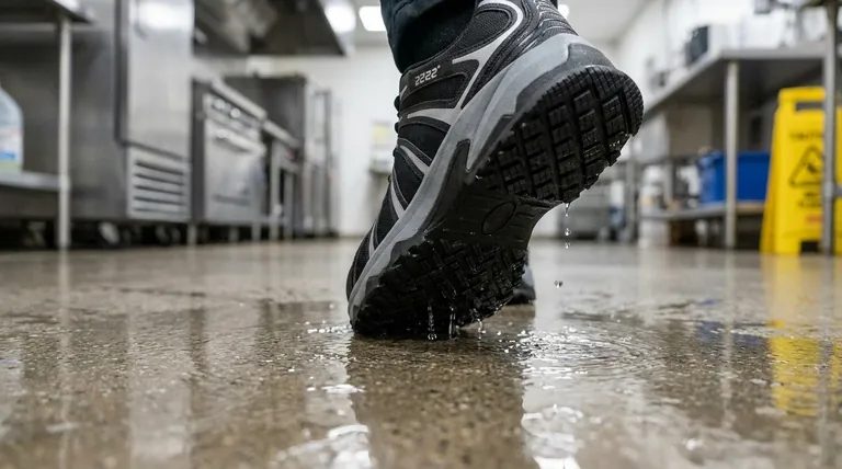 كيف يساهم سمك النعل الخارجي في مقاومة الانزلاق؟ الحقيقة حول المواد وتصميم المداس