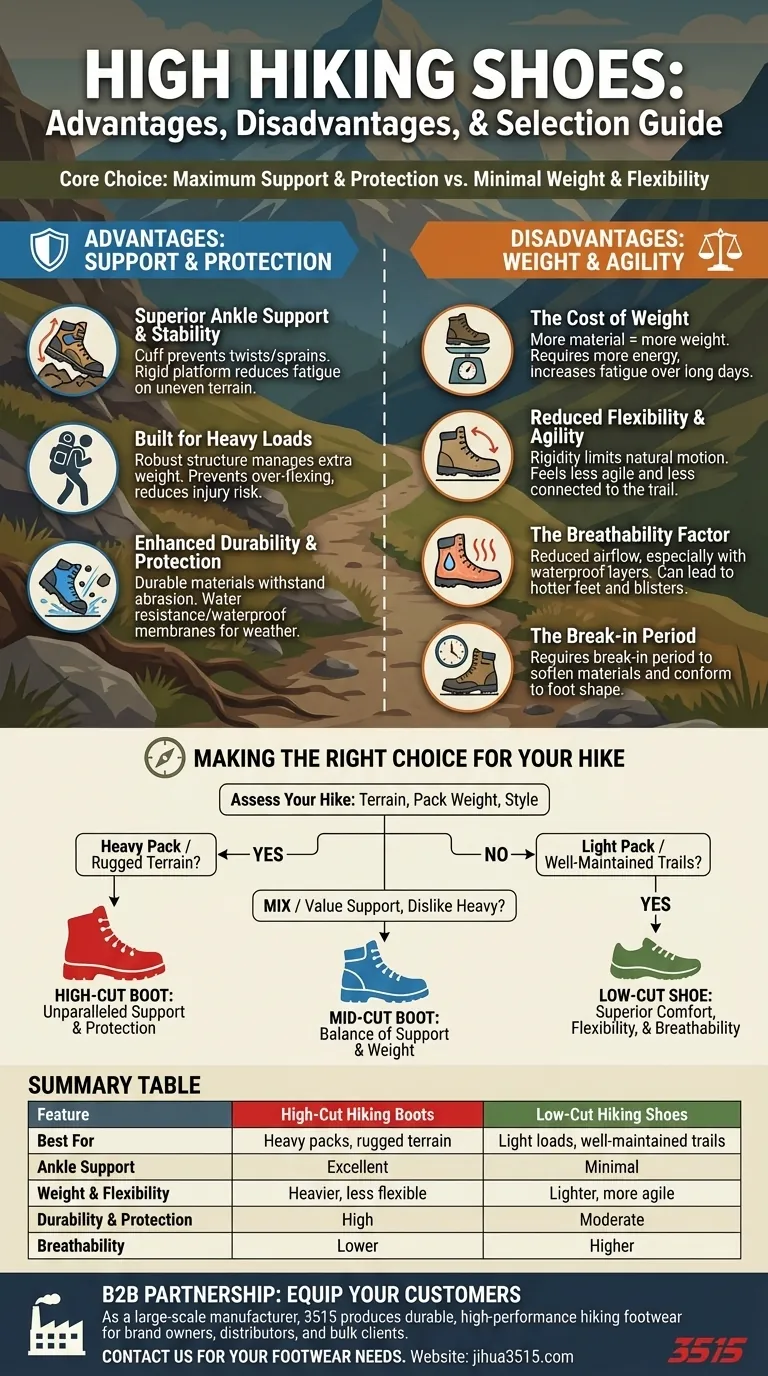 Quels sont les avantages et les inconvénients des chaussures de randonnée hautes ? Choisissez la bonne chaussure pour votre sentier Guide Visuel