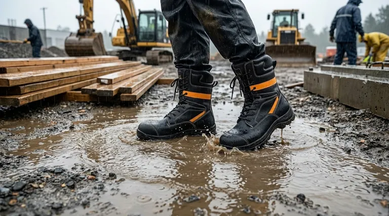 Pourquoi les bottes de travail imperméables sont-elles importantes et qui devrait les utiliser ? Protection essentielle des pieds pour le travail en extérieur et dans des conditions humides
