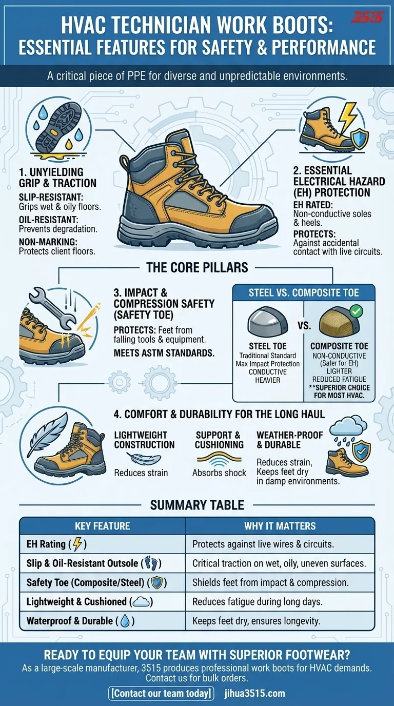 Quelles caractéristiques les techniciens CVC doivent-ils rechercher dans leurs bottes de travail ? Trouvez le mélange parfait de sécurité et de confort Guide Visuel