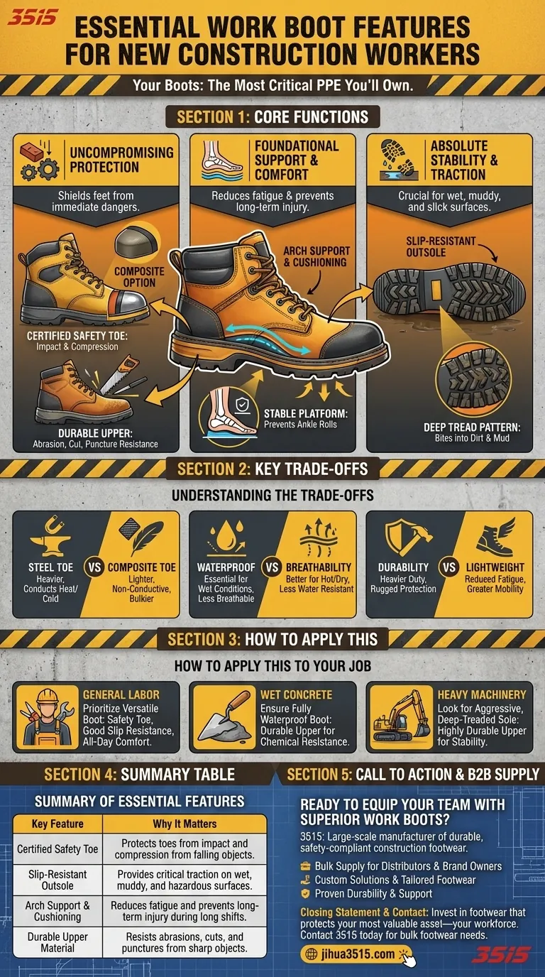 ¿Qué características deben buscar los nuevos trabajadores de la construcción en las botas de trabajo? Guía esencial para la seguridad y la comodidad Guía Visual