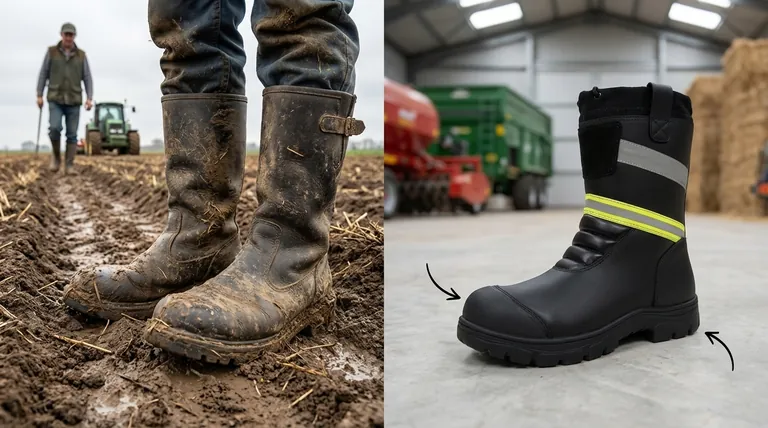 Quelles caractéristiques les travailleurs agricoles doivent-ils rechercher dans leurs bottes de travail ? Un guide de sécurité et de durabilité