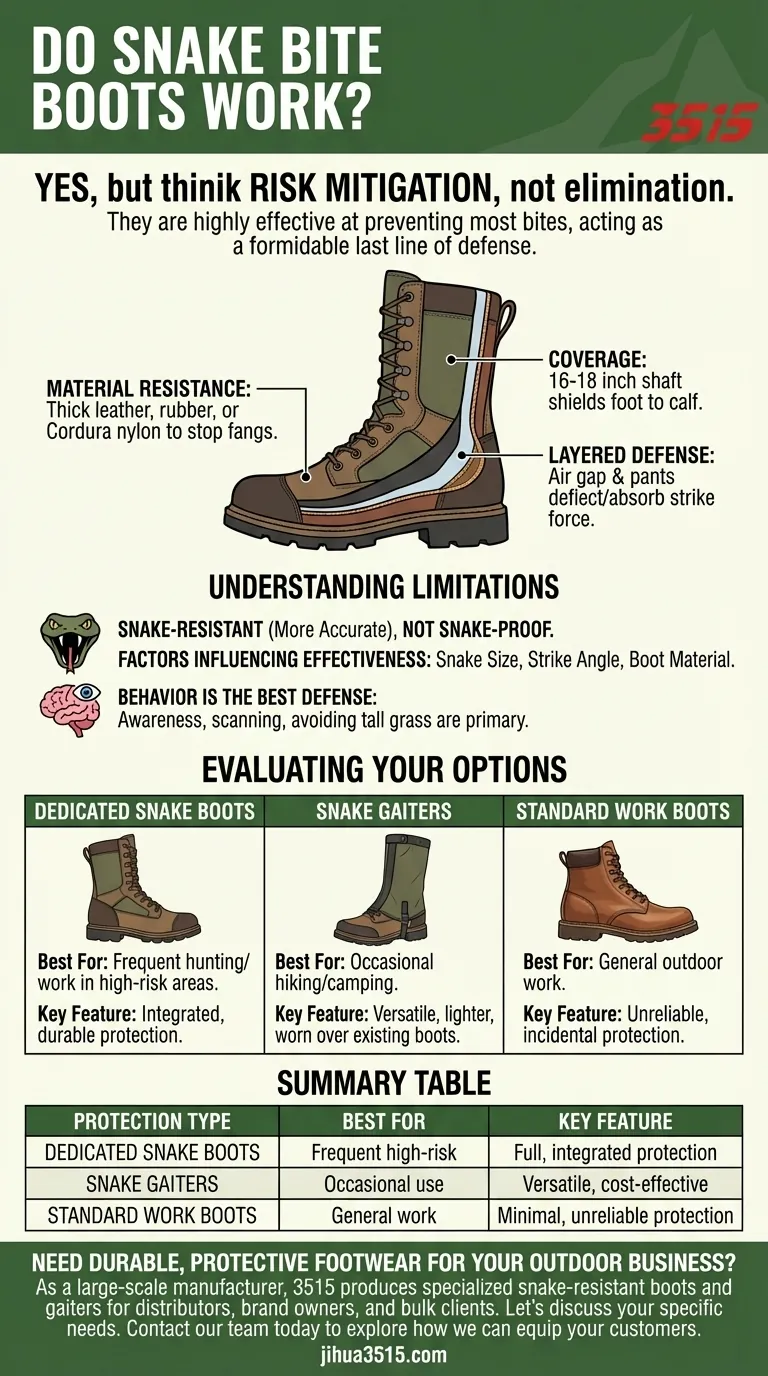 هل أحذية لدغات الثعابين فعالة؟ دليلك الشامل للحماية الفعالة من لدغات الثعابين دليل مرئي