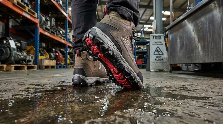 Que faut-il prendre en compte lors de la sélection de chaussures de travail pour les risques de glissade ? Prioriser l'adhérence, la sécurité et la durabilité