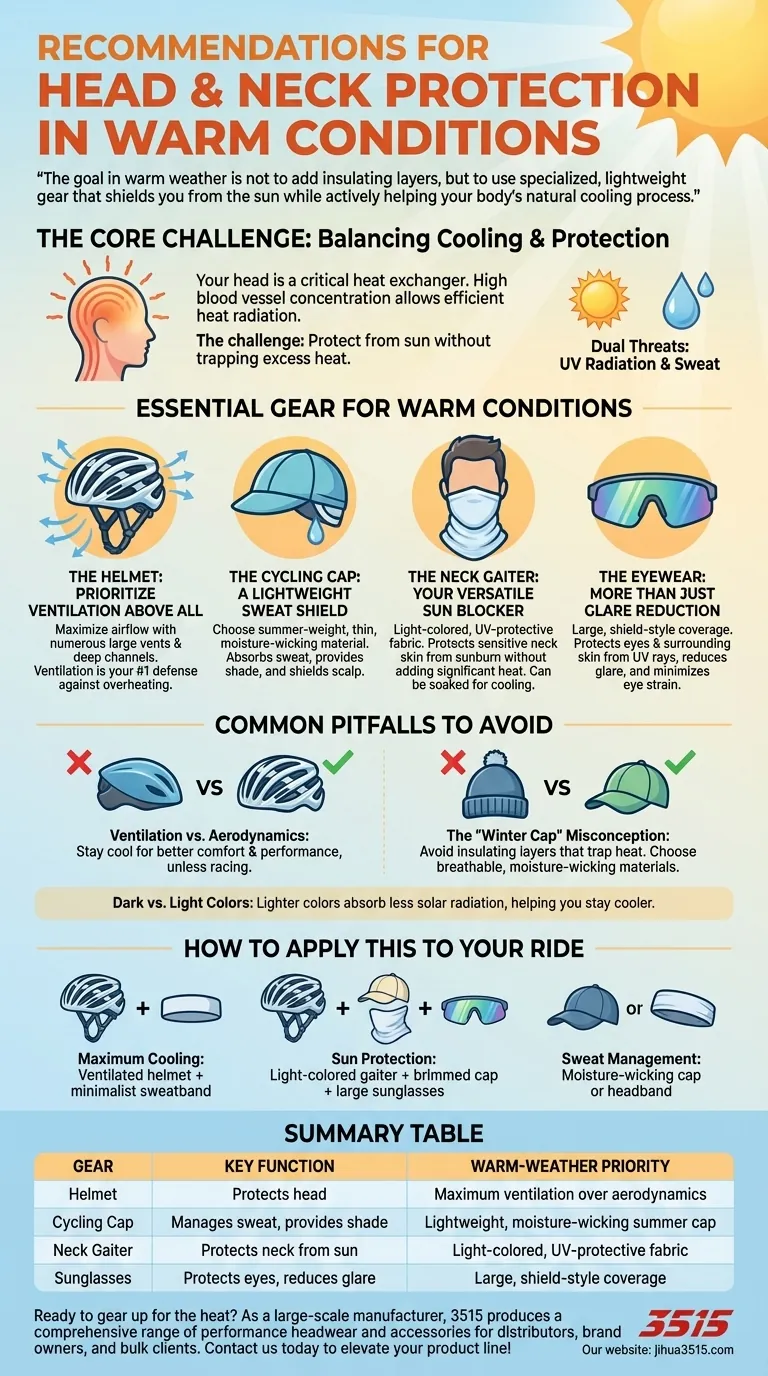 Quelles sont les recommandations pour la protection de la tête et du cou par temps chaud ? Restez au frais et protégé Guide Visuel