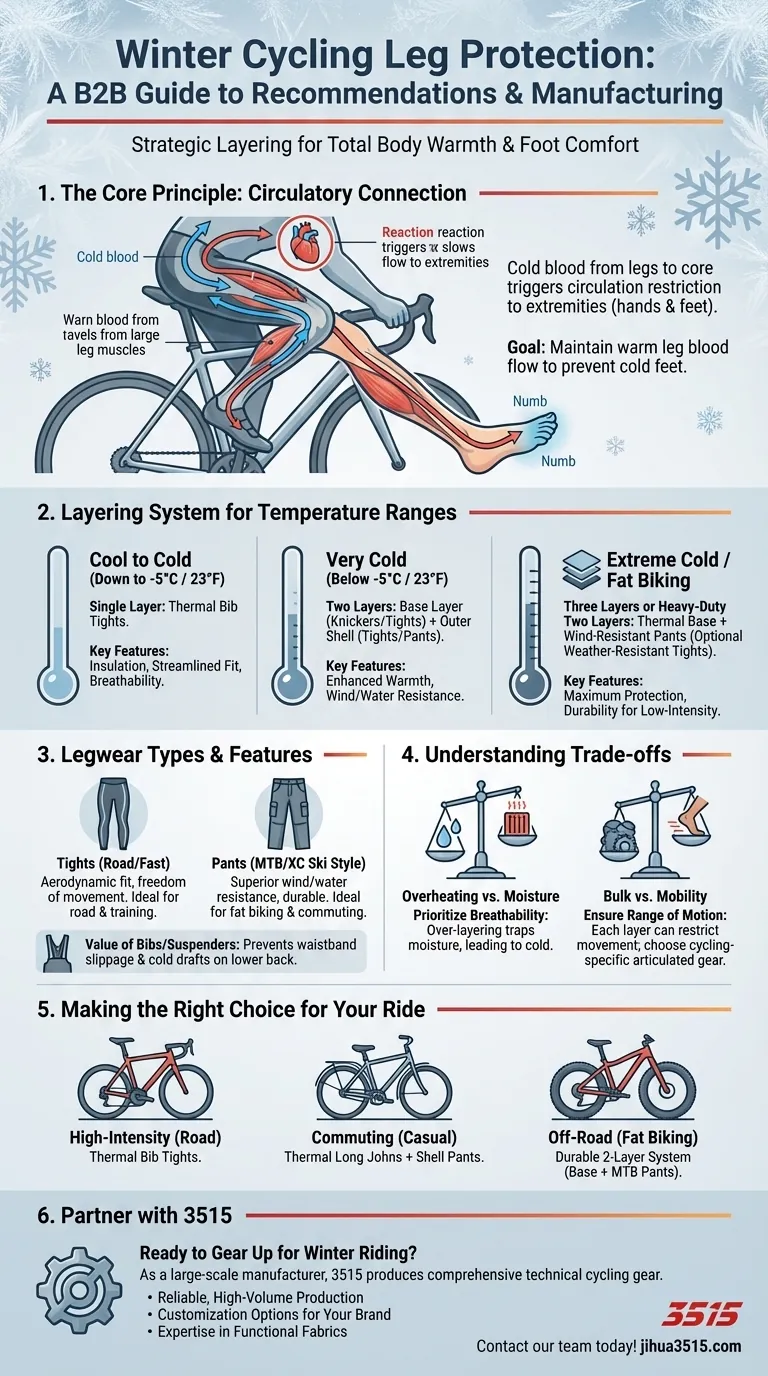 冬のサイクリングにおける脚の保護に関する推奨事項は何ですか？保温のためのレイヤリングシステムをマスターしましょう ビジュアルガイド