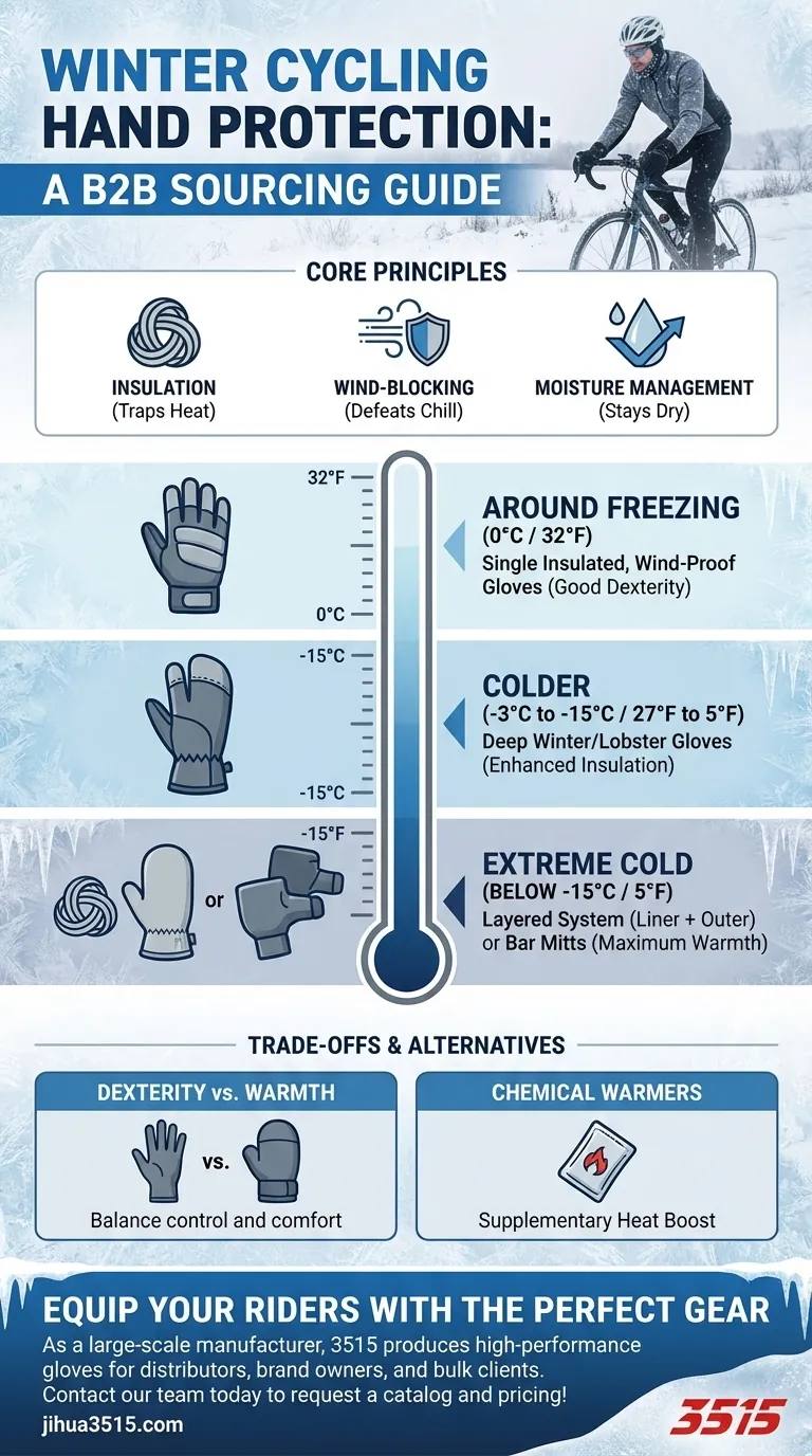 Quelles sont les recommandations pour la protection des mains lors du cyclisme hivernal ? Restez au chaud et en sécurité quelles que soient les conditions. Guide Visuel