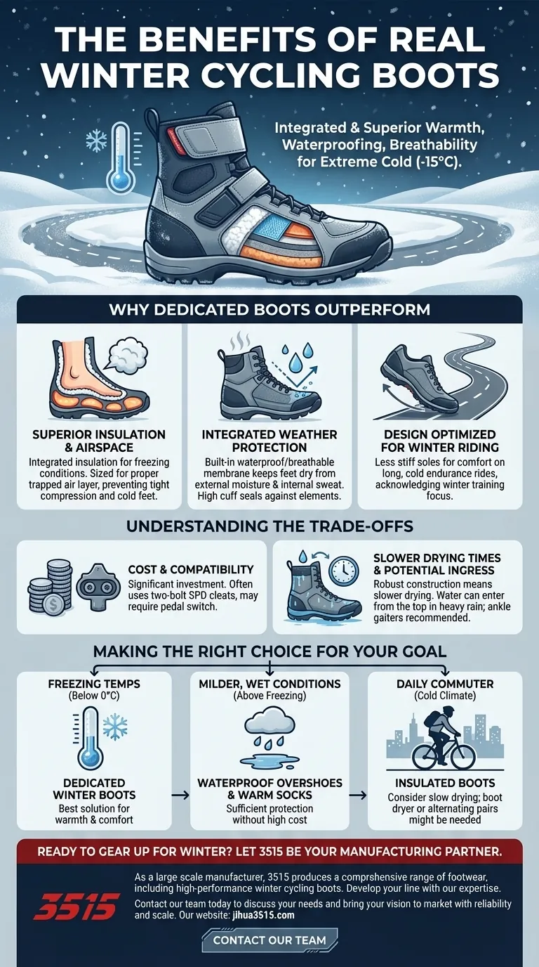 Каковы преимущества настоящих зимних велосипедных ботинок? Максимальная защита для поездок при минусовых температурах Визуальное руководство