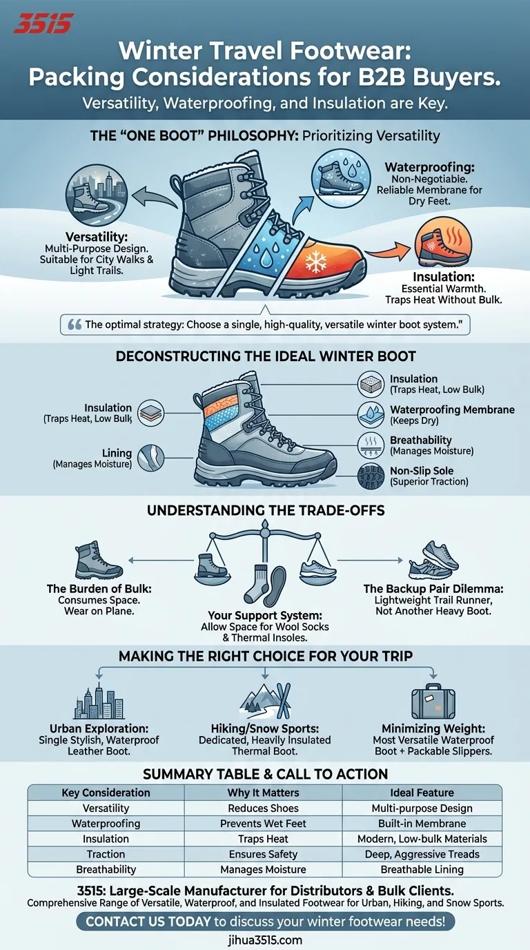 Какие соображения по упаковке существуют для зимней обуви? Освойте стратегию «Одна пара обуви» Визуальное руководство