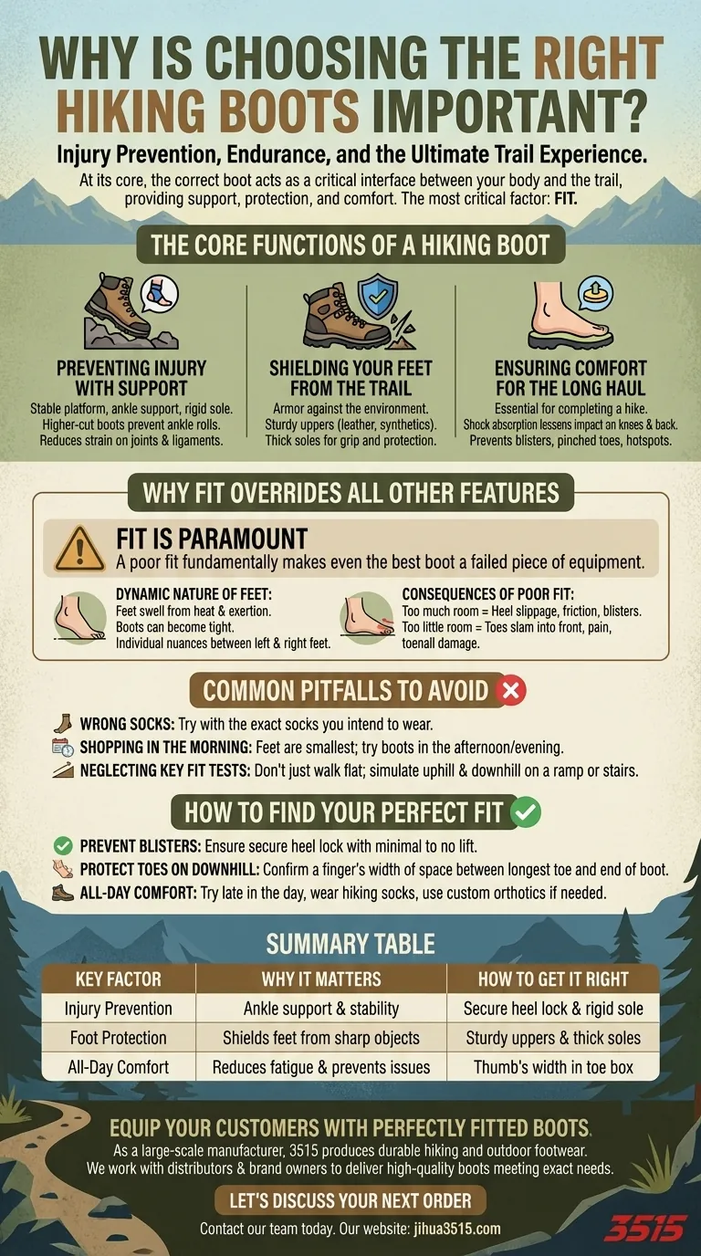 Pourquoi est-il important de choisir les bonnes chaussures de randonnée ? Prévenir les blessures et assurer le confort sur les sentiers Guide Visuel