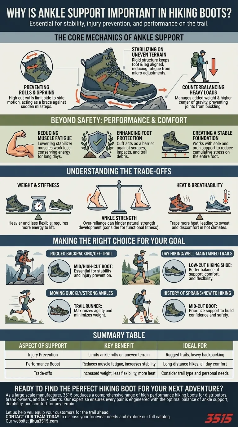 Pourquoi le soutien de la cheville est-il important dans les chaussures de randonnée ? Prévenir les blessures et améliorer les performances sur les sentiers Guide Visuel