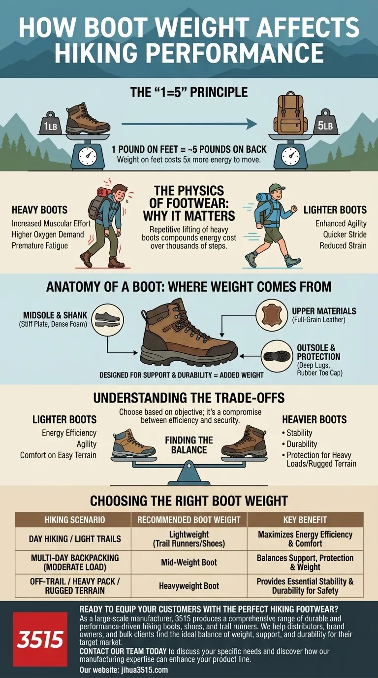 Quel est l'impact du poids des chaussures de randonnée sur les performances ? Trouvez le juste équilibre pour votre randonnée Guide Visuel
