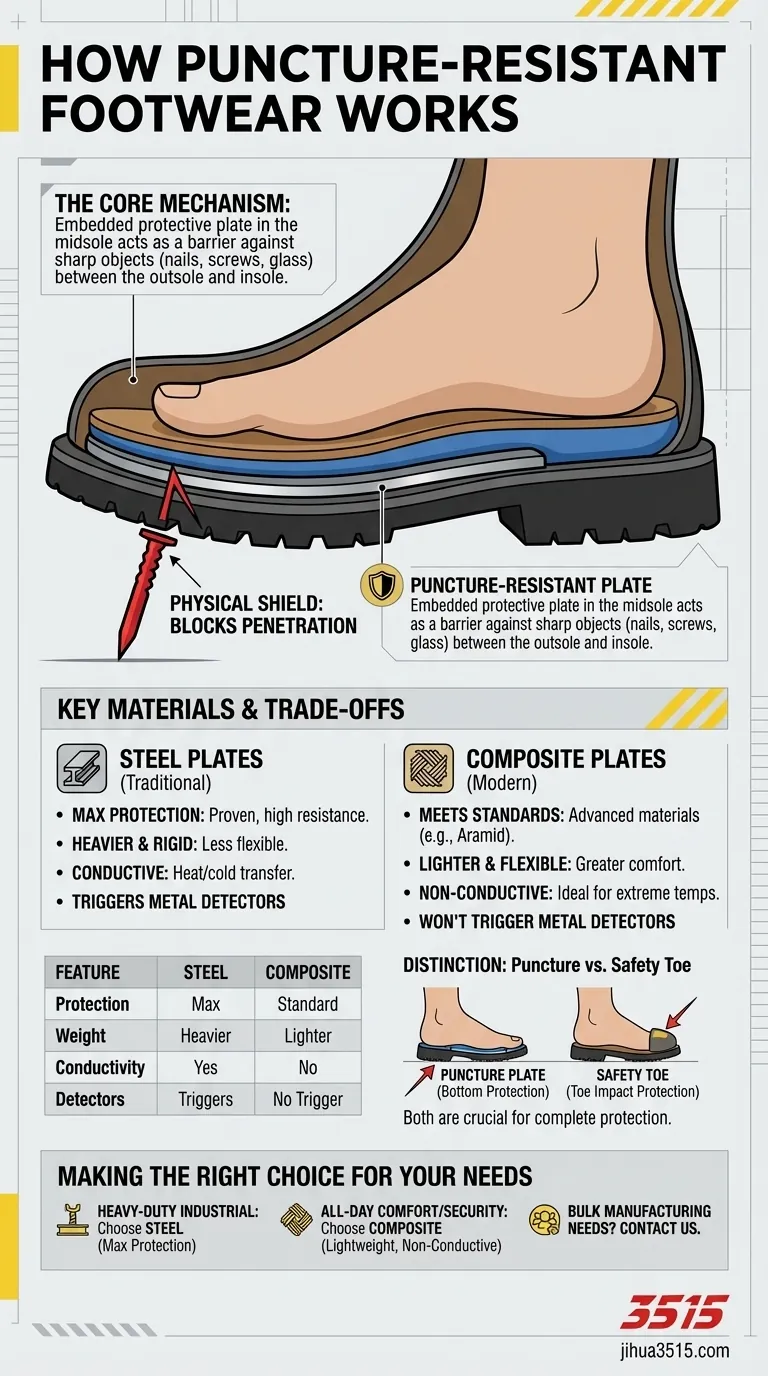 Как работают защитные ботинки от проколов? Ваше полное руководство по безопасности ног Визуальное руководство