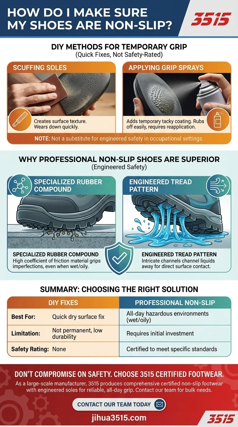 Comment puis-je m'assurer que mes chaussures sont antidérapantes ? Réparations de bricolage vs. Sécurité conçue Guide Visuel