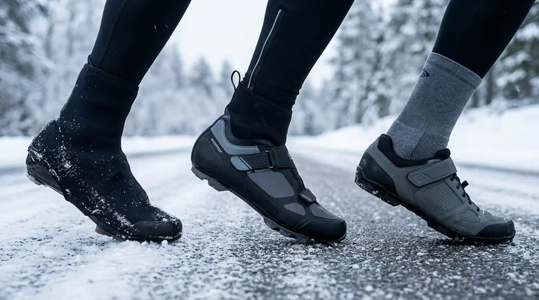 Quelles sont les trois principales options de chaussures pour le cyclisme hivernal ? Restez au chaud et roulez toute la saison.
