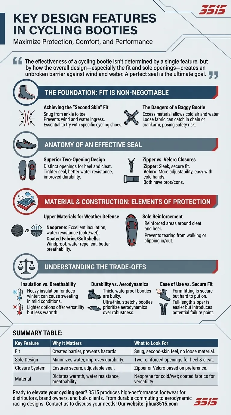 Quelles sont les caractéristiques de conception clés à rechercher dans les sur-chaussures ? Obtenez une étanchéité parfaite pour votre sortie Guide Visuel