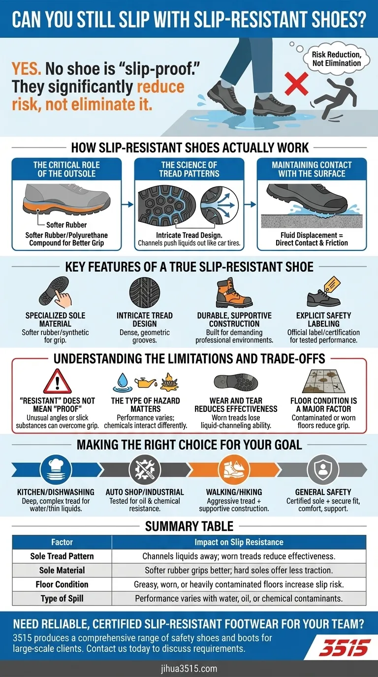 Peut-on toujours glisser avec des chaussures antidérapantes ? Comprendre les limites des chaussures de sécurité Guide Visuel