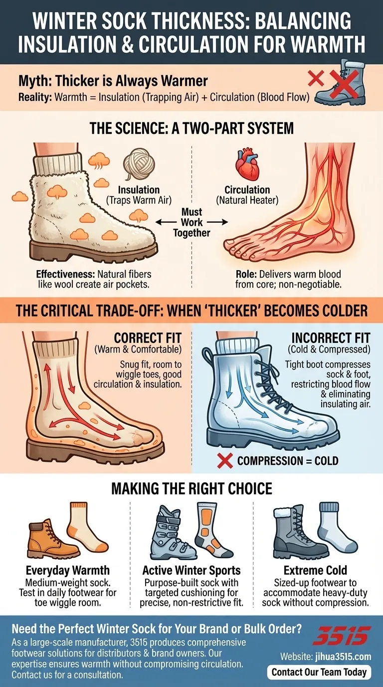 Quelles sont les considérations relatives à l'épaisseur des chaussettes en hiver ? Évitez l'erreur courante qui rend les pieds plus froids Guide Visuel