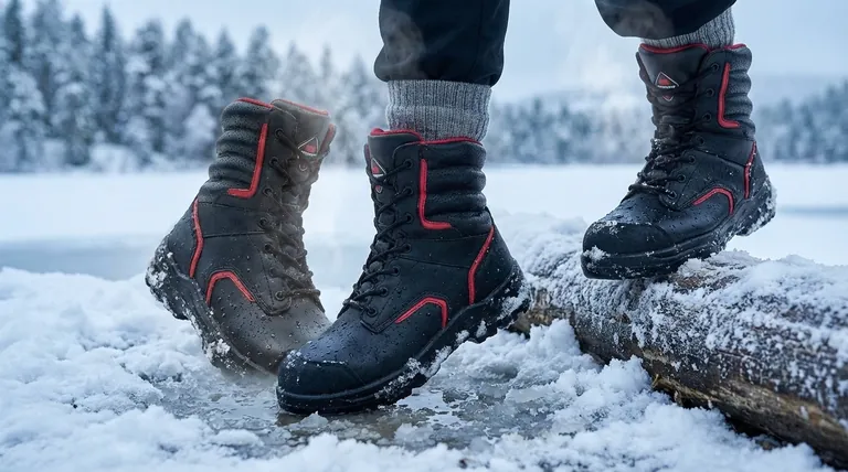 Pourquoi la gestion de l'humidité est-elle importante pour garder les pieds au chaud en hiver ? La clé pour prévenir la perte de chaleur.