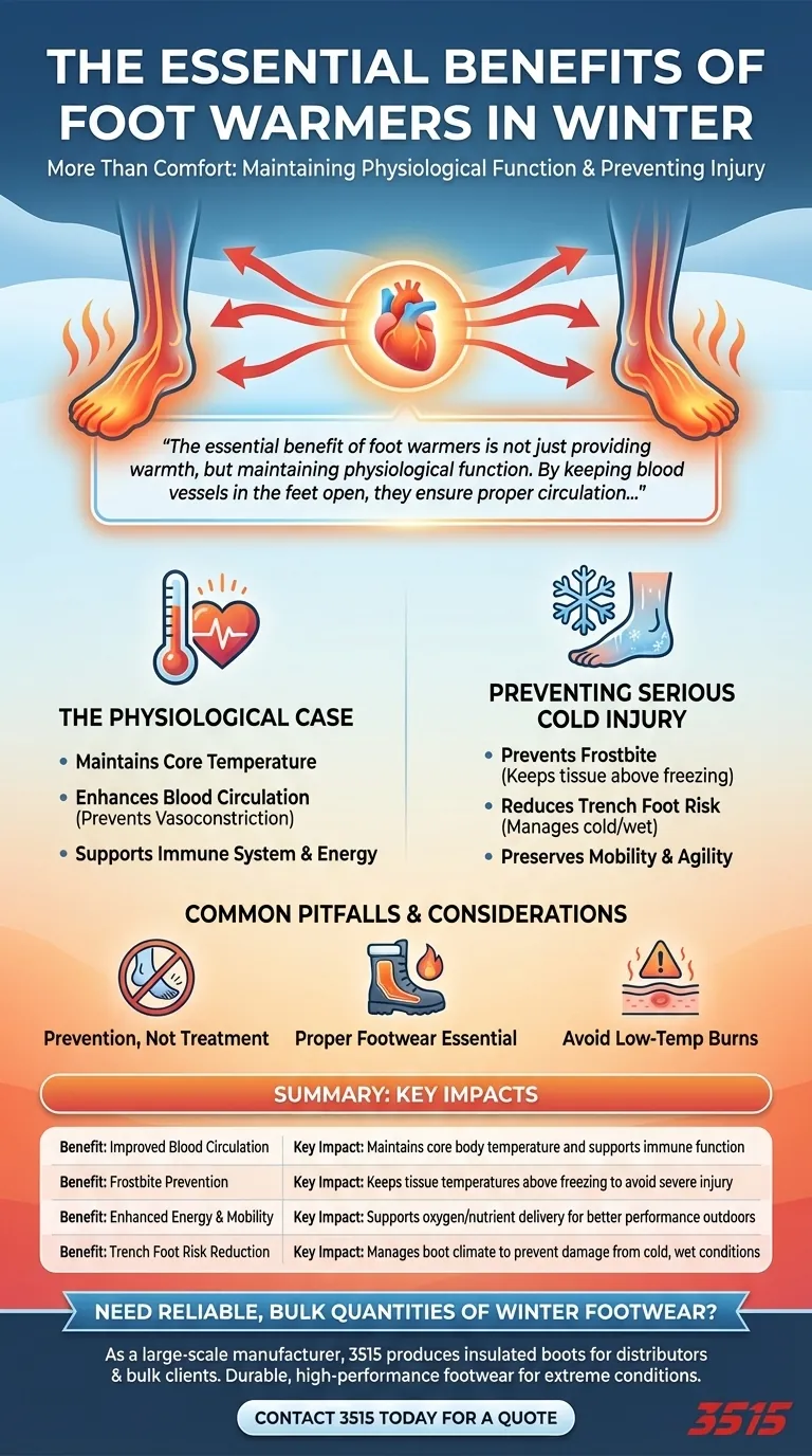 Quels sont les avantages des chauffe-pieds en hiver ? Prévenir les engelures et stimuler la circulation Guide Visuel