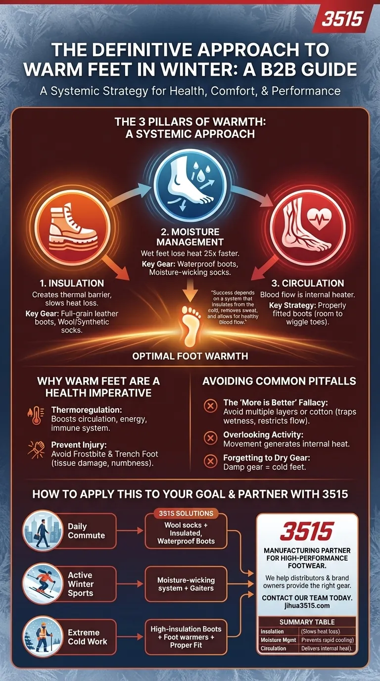 Quelles sont les réflexions finales sur le maintien des pieds au chaud en hiver ? Maîtrisez le système à 3 piliers pour une chaleur ultime Guide Visuel