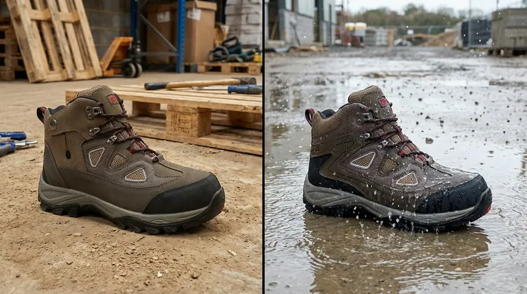 Quali protezioni aggiuntive offrono le scarpe antinfortunistiche S2 rispetto alle S1? La differenza chiave è la resistenza all'acqua
