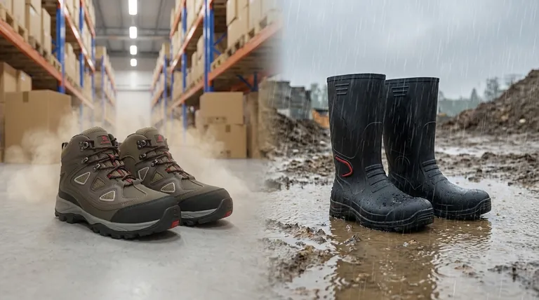 Comment les bottes de sécurité S4 diffèrent-elles des chaussures de sécurité S1 ? Choisissez la bonne protection pour un travail au sec ou humide.