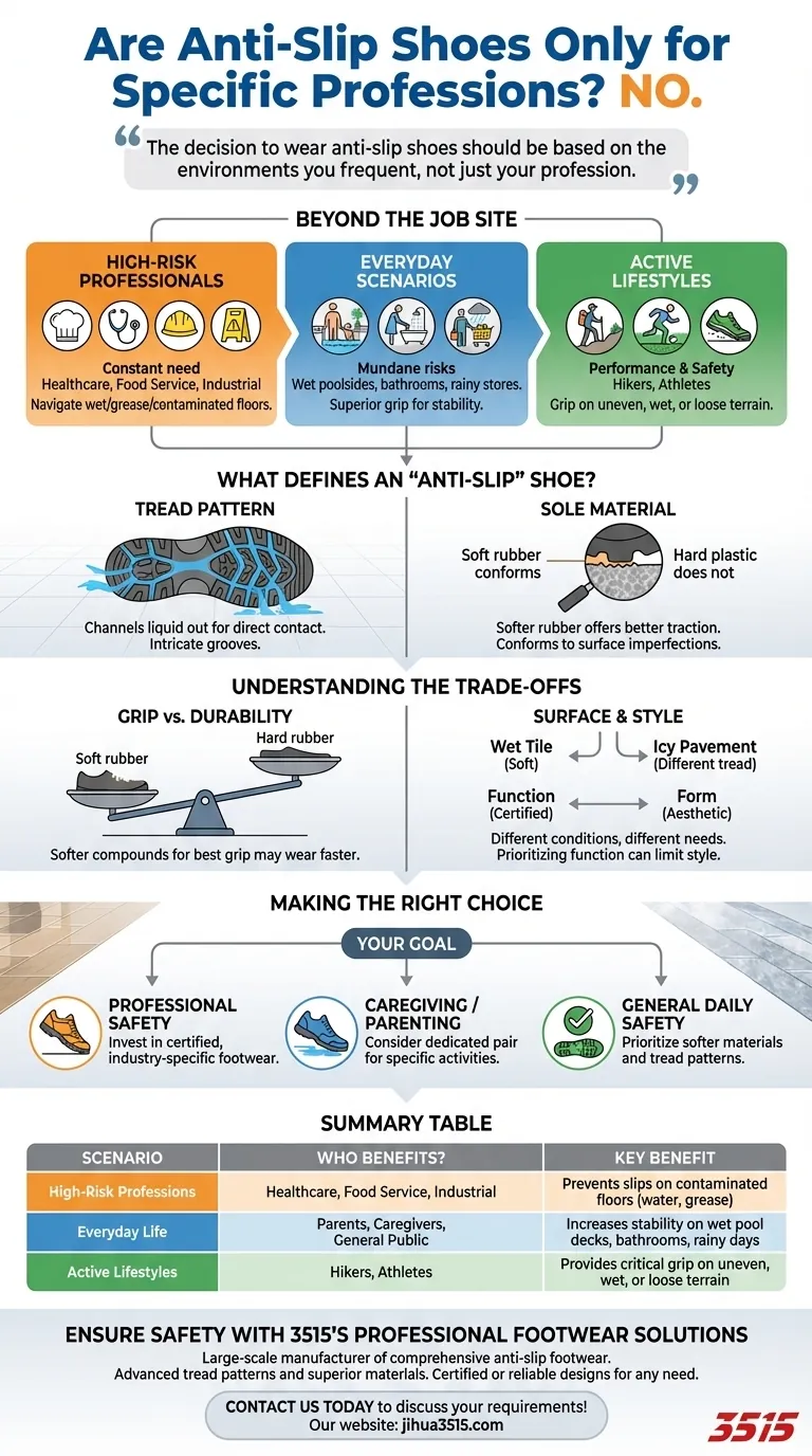 Les chaussures antidérapantes ne sont-elles nécessaires que pour certaines professions ? Améliorez la sécurité au travail et dans la vie quotidienne Guide Visuel