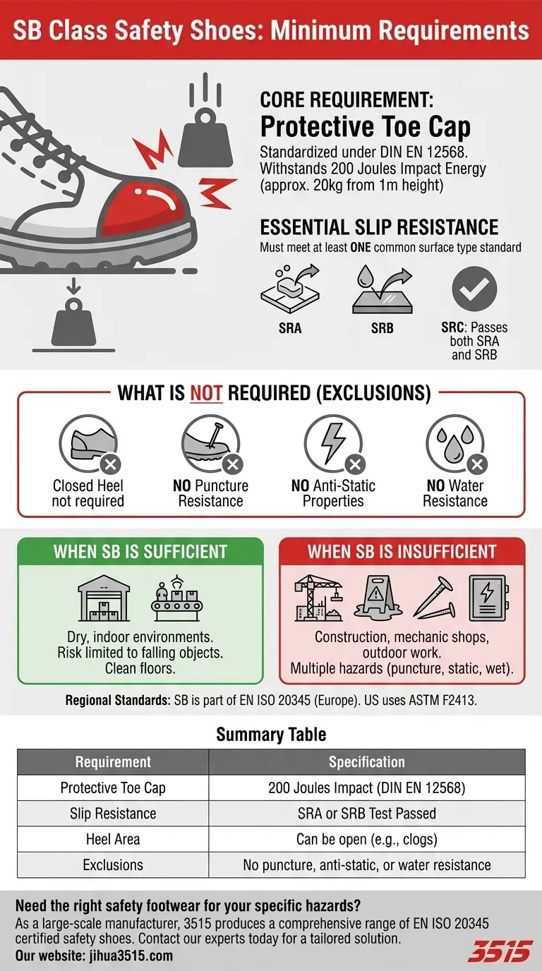Quelles sont les exigences minimales pour les chaussures de sécurité de classe SB ? Comprendre les bases de la norme EN ISO 20345 Guide Visuel