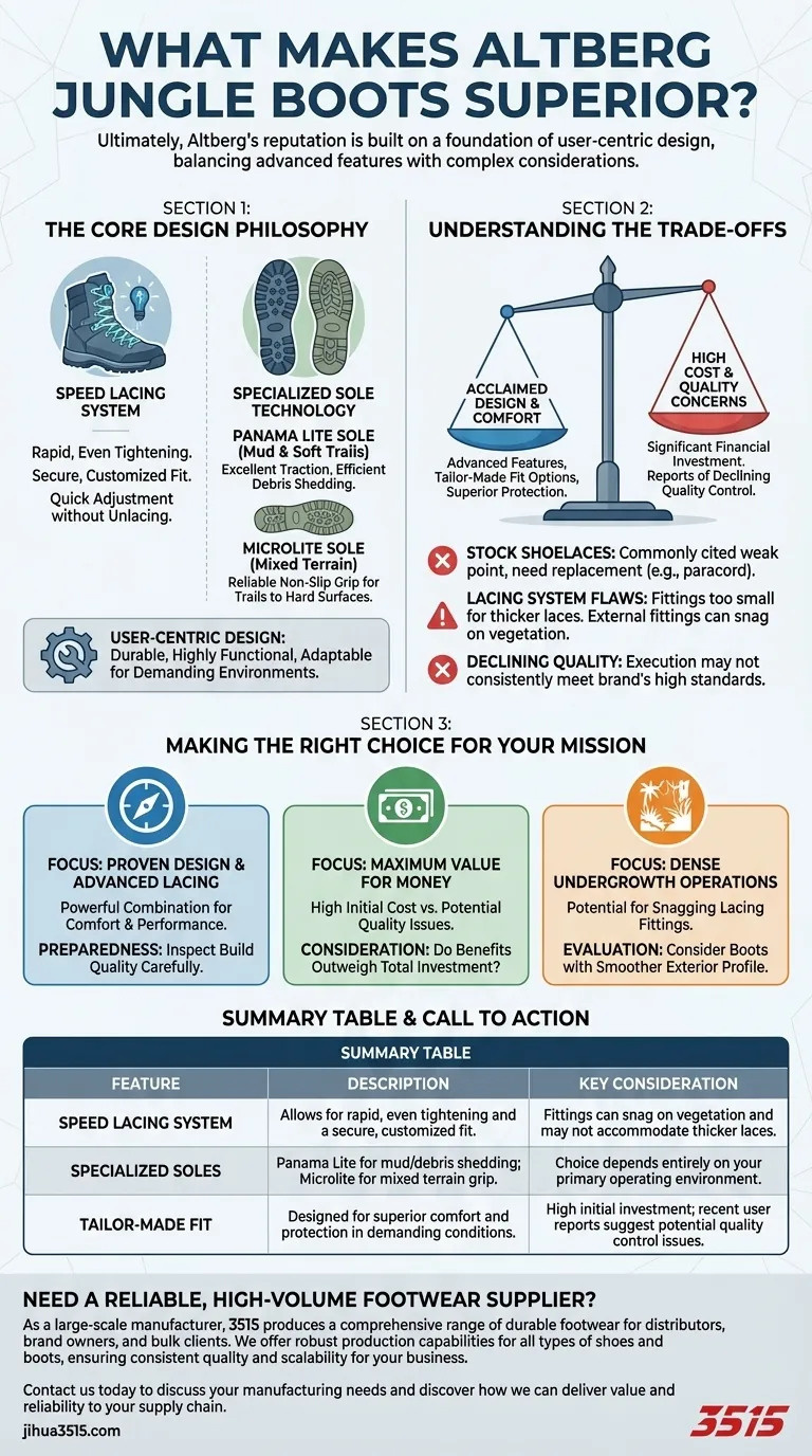Qu'est-ce qui rend les bottes de jungle Altberg supérieures ? Analyse de la conception, des performances et des compromis Guide Visuel