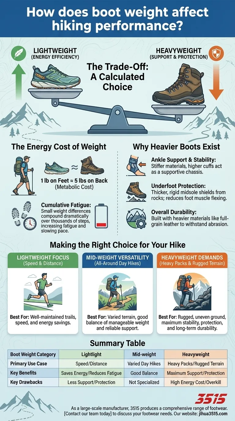 Quel est l'impact du poids des chaussures sur les performances de randonnée ? Trouvez l'équilibre parfait pour votre trek Guide Visuel