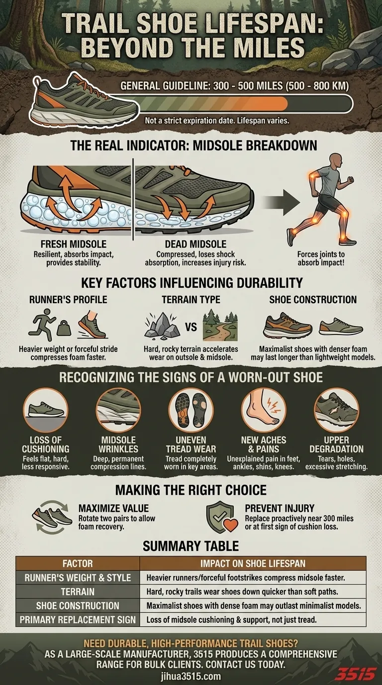 Quelle est la durée de vie typique d'une chaussure de trail ? Sachez quand les remplacer pour éviter les blessures Guide Visuel